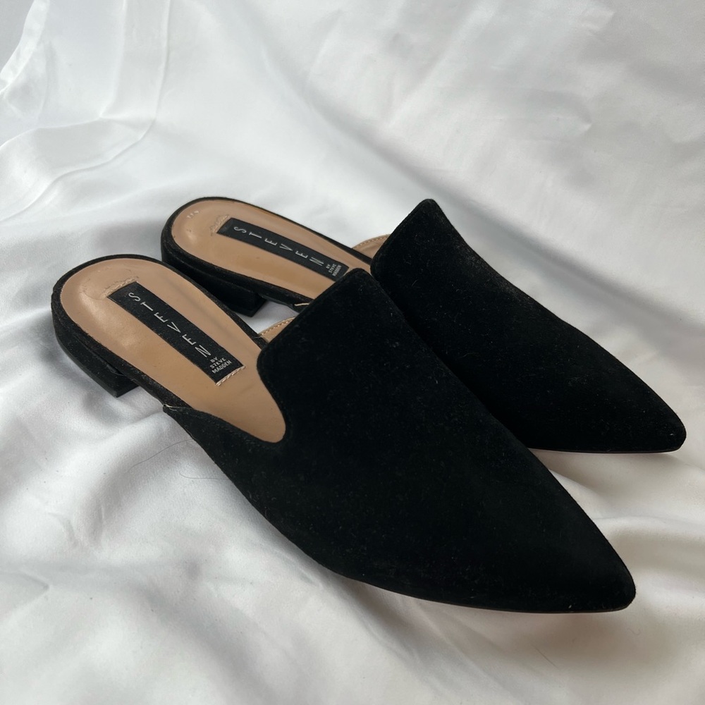 STEVEN by Steve Madden Verna Suede Mule size 9 in Black New